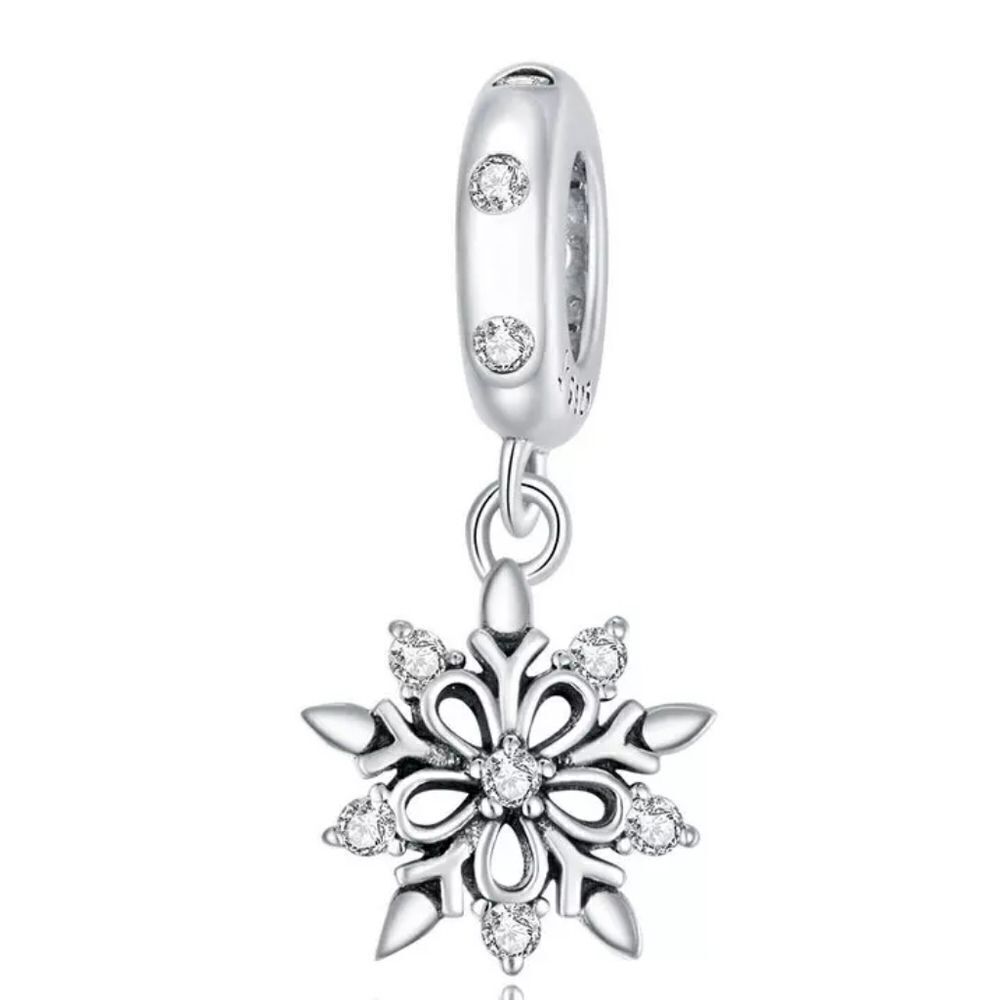 925 Sterling Silver Snowflake Charm